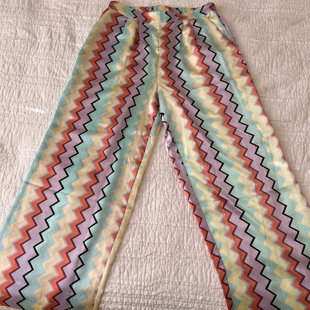 Villa silk colorful pants